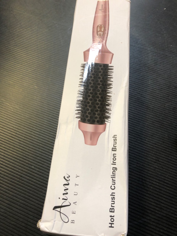 Photo 1 of Aima Beauty Thermal Brush, 1.5"/40mm Volumizing Brush Makes Hair Silky Smooth, Ionic Hot Brush Create Smooth & Shiny Loose Curls, Fast Heating, Dual Voltage, 60Mins Auto Shut Down, Gold