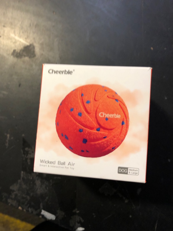 Photo 1 of ?New Material?Cheerble Smart Interactive Dog Toy, Wicked Ball AIR, Automatic Moving, Bouncing, and Rotating Ball, E-TPU Material, IPX7 Waterproof Rating, Active Rolling Ball for Medium and Large Dogs