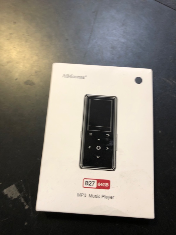 Photo 1 of 64GB MP3 Player with Bluetooth 5.2, AiMoonsa Music Player with Built-in HD Speaker, FM Radio, Voice Recorder, HiFi Sound, E-Book Function, Earphones Included