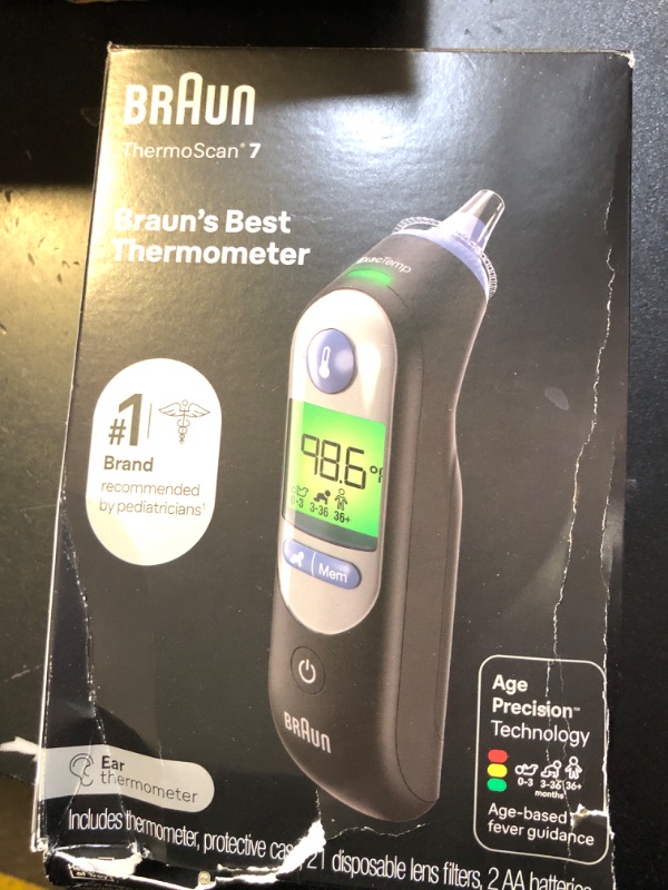 Photo 2 of Braun ThermoScan 7 Digital Ear Thermometer, Age-Adjusted Fever Guidance, Baby and Infant Friendly, No. 1 Brand Recommended by Pediatricians, FSA and HSA Eligible