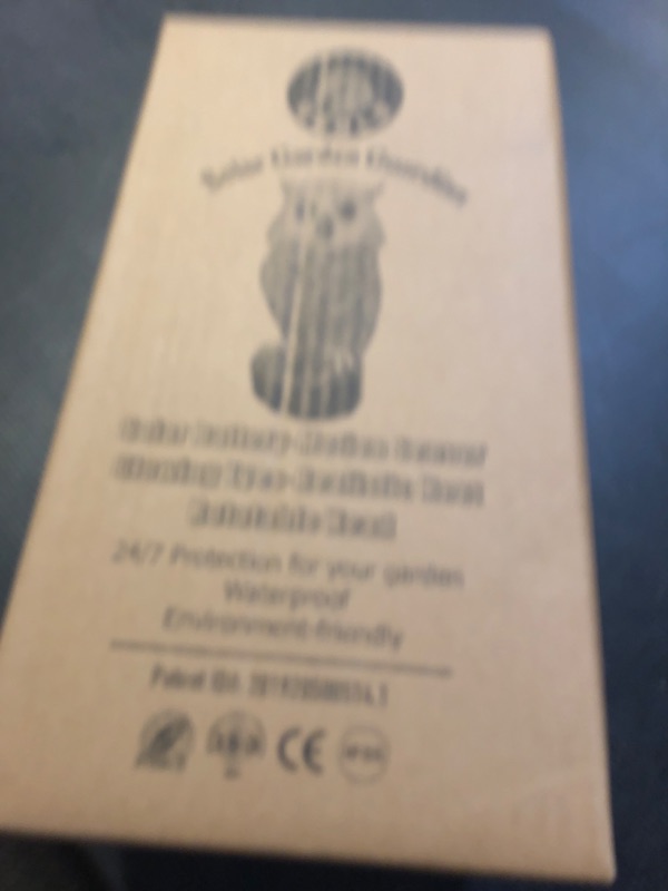 Photo 1 of Ugold Solar Powered Garden Owl with Motion Detection, Rotating Head, Realistic Hoots and Silent Mode, Outdoor Statue and Sculpture, Owl Decoration for Home, Garden, Patio and Lawn