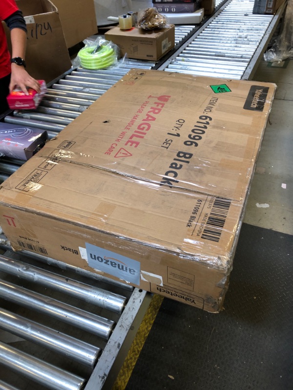 Photo 1 of Yaheetech Drafting Table w/Stool Height Adjustable Multifunctional Art Craft Artists Desk Tilting Glass Tabletop Diamond Paintings Work Station w/2 Storage Drawers for Home Office