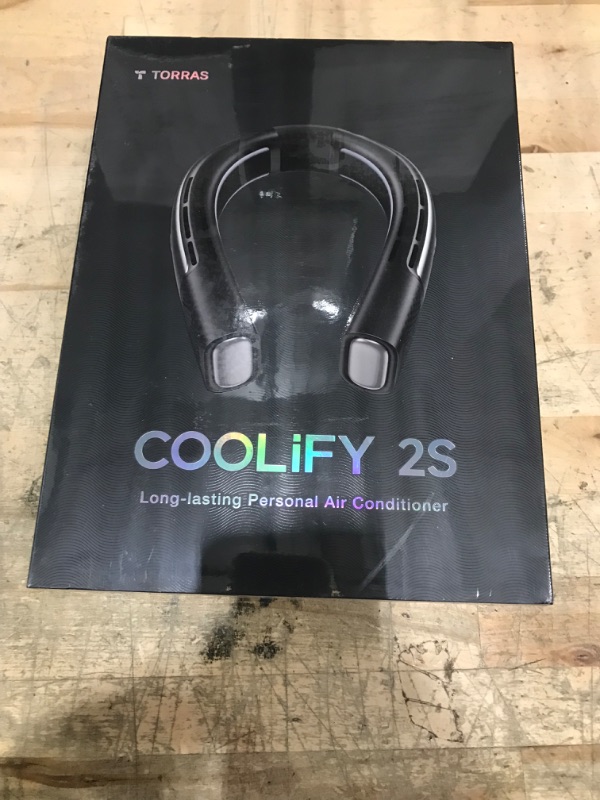 Photo 1 of **FACTORY SEALED** TORRAS 2025 COOLiFY 2S Neck Fan, 3 Model, 3-28H Extended Battery Life, Neck Fans that Blow Cold Air, Neck Air Conditioner, Cooling Neck Fan for Work,Hiking,Travel. Gifts for Dad Husband Father, Black