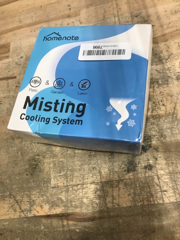 Photo 1 of **FACTORY SEALED** HOMENOTE Misting Cooling System, 26FT (8M) Misting Line + 7 Brass Mist Nozzles + Brass Adapter(3/4") Outdoor Mister for Patio Backyard Garden Greenhouse