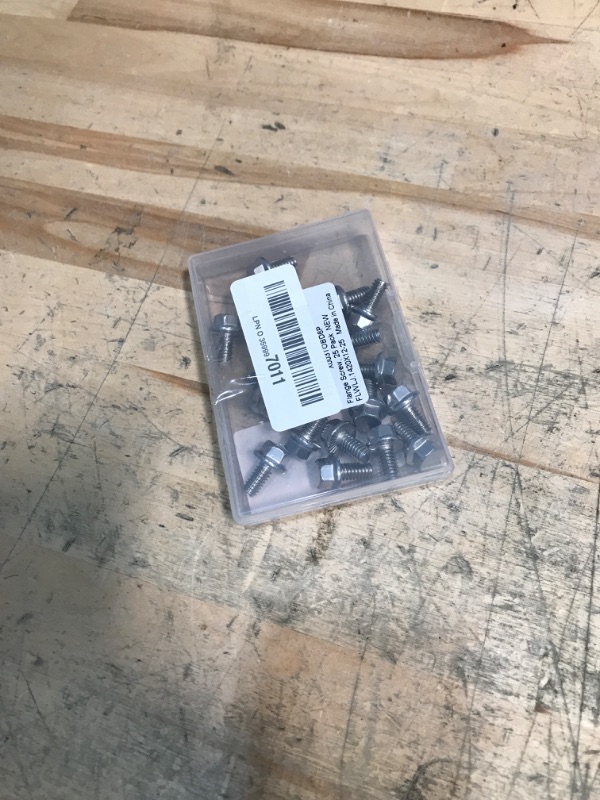 Photo 1 of 1/4-20 x 1/2" Flanged Hex Head Bolts Flange Hexagon Screws, Stainless Steel A2, DIN 6921, 25 PCS