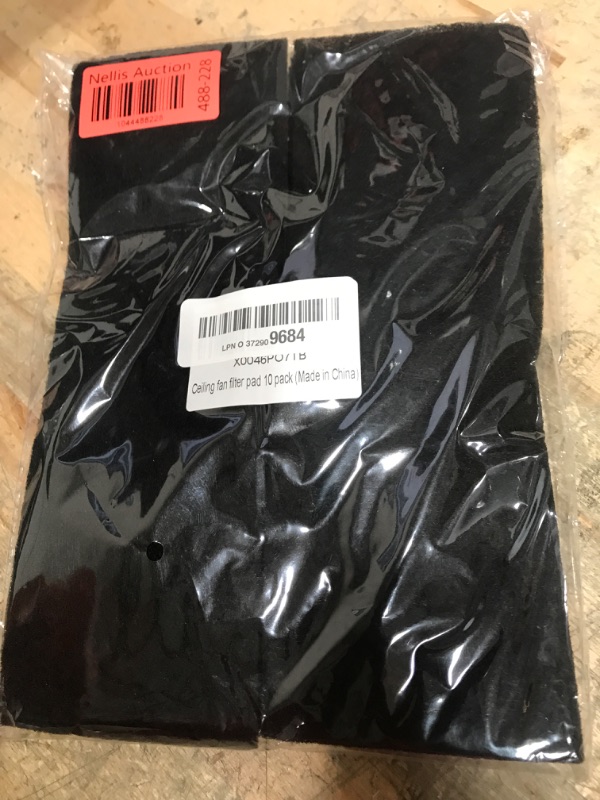 Photo 1 of 10 Pack Ceiling Fan Filters for Blades - Ceiling Fan Air Purifier Pads - Activated Coconut Carbon Fan Filter for Ceiling Fan - Ceiling Fan Accessories Dust Catcher