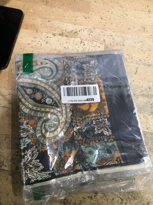 Photo 1 of 35" Satin Square Hair Scarf Bandanas - 3Pcs Large Silk Head Scarves Lightweight Satin Hair Kerchief Sleeping Hair Wraps for Women (Camel + Black + Beige)