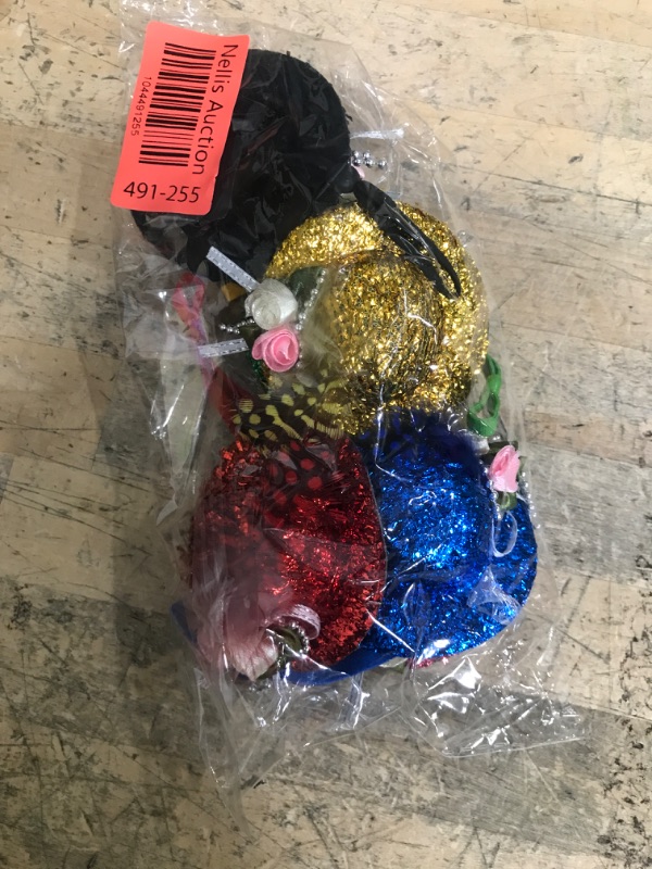 Photo 1 of 6 Pieces Chicken Hats for Hens fit Chicken Clothes Costumes for Chickens Hats for Chickens Bearded Dragon Costume Tiny Hats Small Animal Hats Doll Clothes Doll Accessories-2