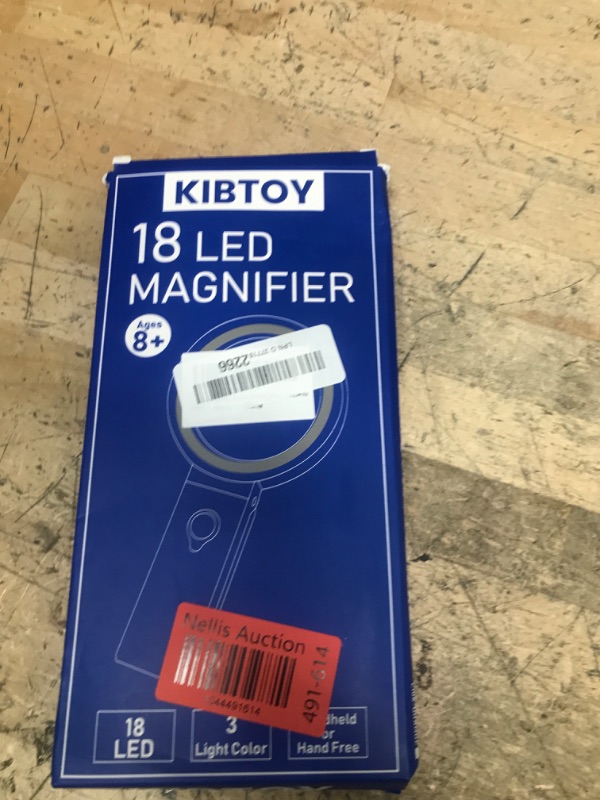 Photo 1 of 30X 10X Magnifying Glass with Light and Stand, Foldable Handheld Magnifying Glass 18 LED Illuminated Lighted Magnifier for Macular Degeneration, Seniors Reading, Close Work, Coins, Jewelry