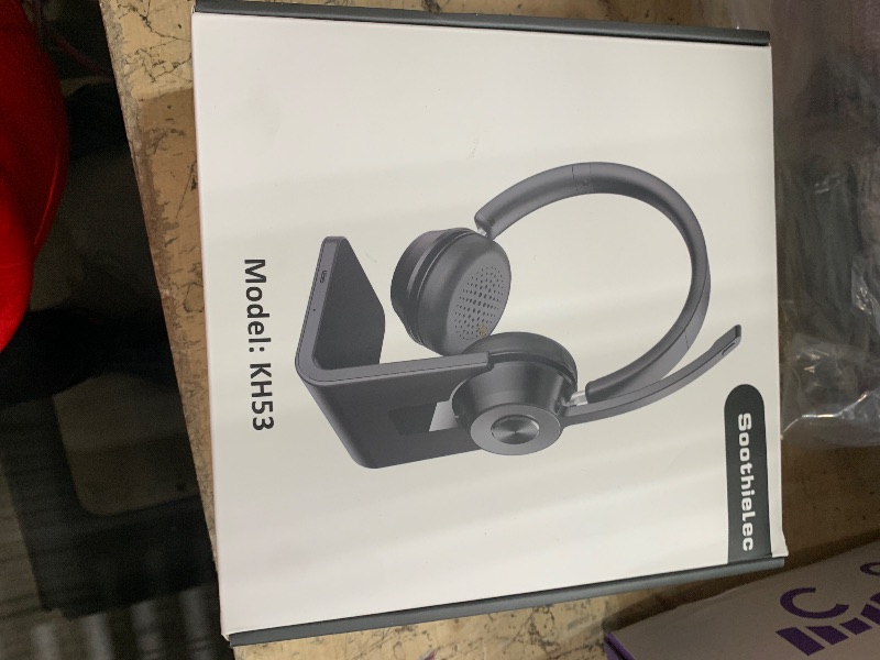 Photo 1 of (Upgraded Version) Wireless Headset, Bluetooth Headset with Noise Cancelling Microphone, Best Headphones with Mic Mute & USB Dongle for PC/Computer/Laptop/Cell Phones/Remote Work/Call Center