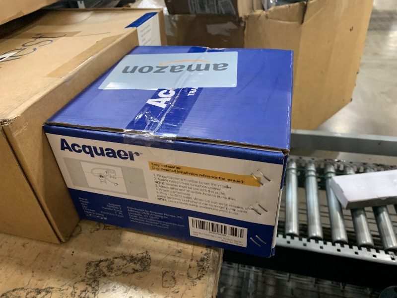 Photo 1 of ***(MISSING SOME HARDWARE)***Acquaer Portable Electric Utility Water Transfer Pump 115V 1/10 HP with Suction Hose Kit, Low Suction Water Removal for Water Beds, Pools, Rain Barrel, Aquariums