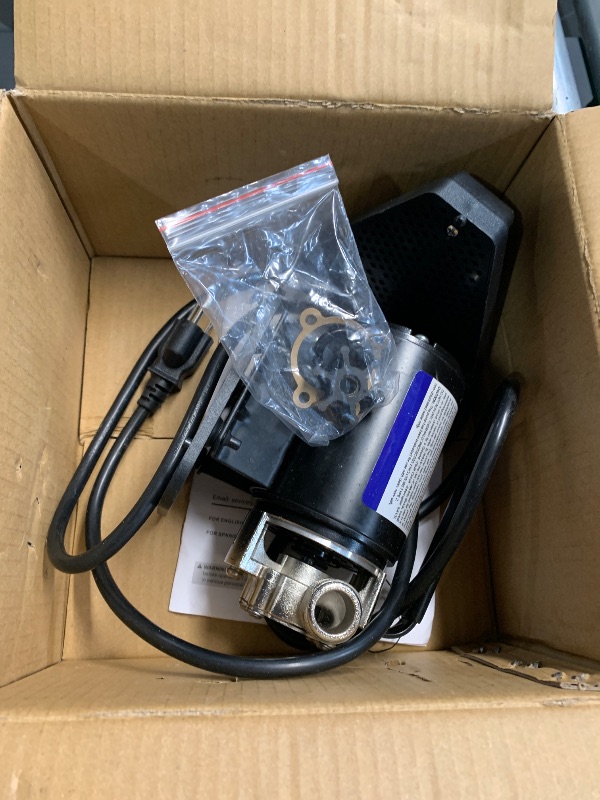 Photo 1 of ***(MISSING SOME HARDWARE)***Acquaer Portable Electric Utility Water Transfer Pump 115V 1/10 HP with Suction Hose Kit, Low Suction Water Removal for Water Beds, Pools, Rain Barrel, Aquariums