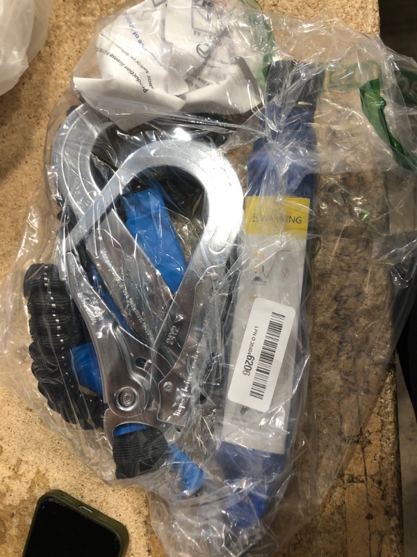 Photo 1 of 6ft Internal Shock Absorbing Safety Lanyard with Double Snap Hook Connectors, Fall Protection Equipment