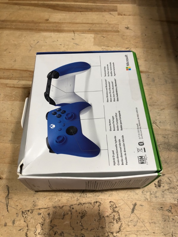 Photo 1 of ***LEFT JOYSTICK NOT FUNCTIONAL***

Xbox Wireless Gaming Controller (2025) – Shock Blue – Play on Xbox, Windows, Android, iOS, FireTV Sticks, Smart TVs, VR Headsets