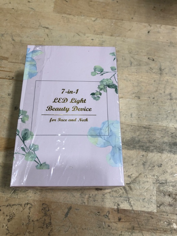 Photo 1 of **FACTORY SEALED** Dopsikn 7 Color Galvanic Machines - Red Light Therapy for Face and Neck, Face Massager Tool for Wrinkles, Double Chin, Vibrating Facial Massager with Thermals, White