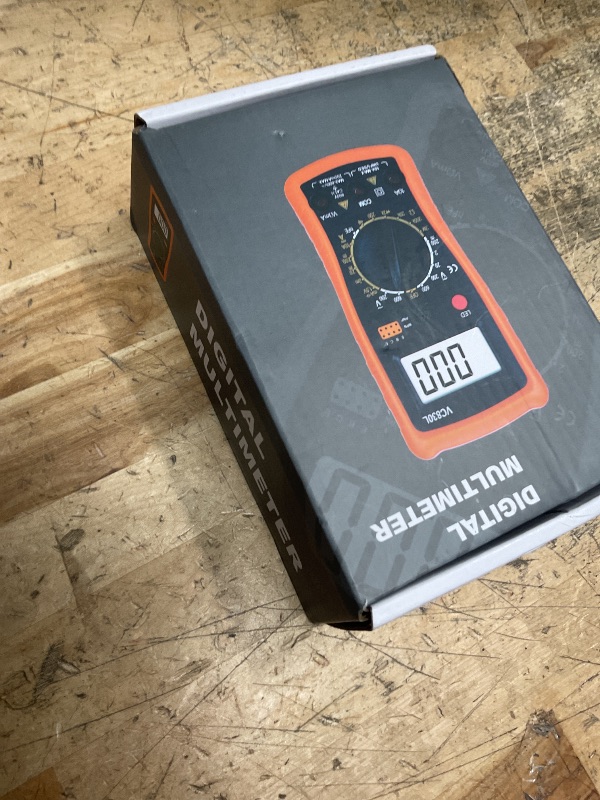 Photo 1 of Pocket Digital Multimeter, Multifunction Battery Tester with LCD Backlight Display, Multimeters with Test Wire Pens, Multimeter with AC DC Voltmeter, Voltage Tester Measure DC Current Resistance Diode