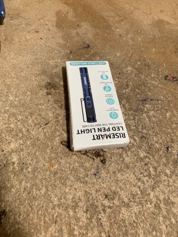 Photo 1 of RISEMART Pen Light for Nurse, Rechargeable LED Medical PenLight, Warm/Cool White & Stepless Dimming, Portable Medical PenLight for Nurse, Doctor, First Aid, EMT, Nursing, Nursing Student (Blue)