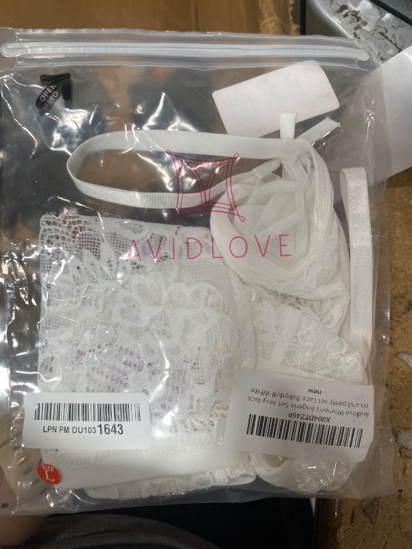 Photo 1 of Avidlove Lingerie Set For Women Sexy Lingerie 2 Piece Lace Bra and Panty Sets Babydoll Outfits