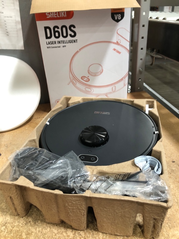 Photo 1 of *BRAND NEW* Robot Vacuum and Mop, Mapping Robotic Vacuums Cleaner with LiDAR Navigation Smart & Strong Suction, WiFi/App/Alexa/Voice Control, Obstacle Avoidance, for Home, Wood/Hard Floors, Pet Hair -Grey