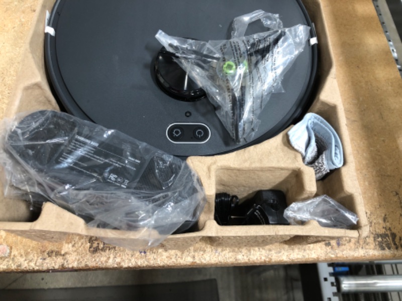 Photo 1 of *BRAND NEW* Robot Vacuum and Mop, Mapping Robotic Vacuums Cleaner with LiDAR Navigation Smart & Strong Suction, WiFi/App/Alexa/Voice Control, Obstacle Avoidance, for Home, Wood/Hard Floors, Pet Hair -Grey