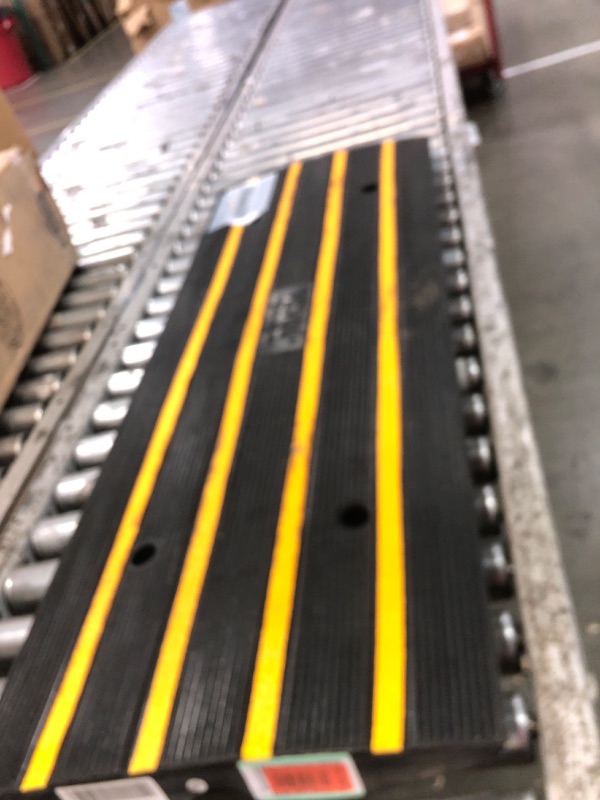 Photo 1 of **********MISSING THE BOLTS********
VEVOR Rubber Curb Ramp for Driveway 1 Pack, 15T Heavy Duty Sidewalk Curb Ramp, 2.6" Rise Height Curbside Bridge Ramp for Garage for Low Cars, Wheelchairs, L.O.A. 4FT