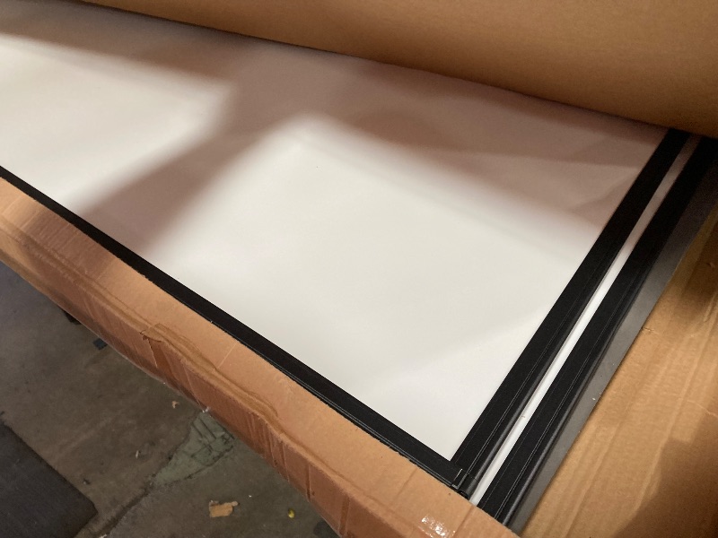 Photo 1 of ***PARTS ONLY***Large Magnetic Mobile Whiteboard 72"x48", Rolling Double Sided Stand Whiteboard on Wheels, Reversible Adjustable Height/Angle Dry Erase Board 6' x 4' Easel White Board for Office Classroom, Black