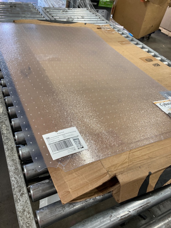 Photo 1 of *************ONE CORNER BROKEN OFF************
Cybstrax Office Chair Mat for Carpets, 48" x 32" Rolling Computer Chair Mat for Carpeted Floors, Thick and Sturdy Plastic Floor Mats for Office Chair on Carpet for Work & Home
