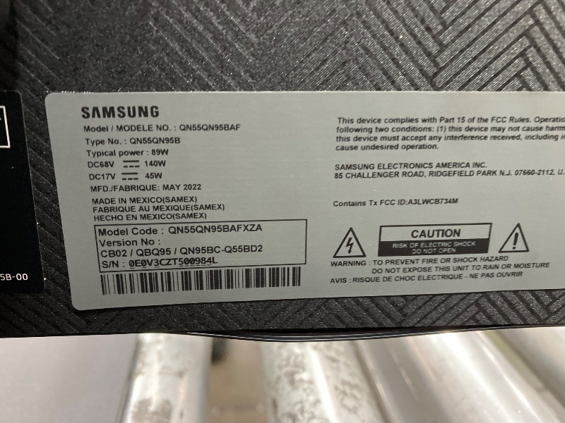 Photo 1 of **SMASHED SCREEN FINAL SALE**SAMSUNG 55-Inch Class Neo QLED 4K QN95B Series Mini LED Quantum HDR 32x, Dolby Atmos, Object Tracking Sound+, Anti-Glare Screen, Smart TV with Alexa Built-In (QN55QN95BAFXZA, 2022 Model)
