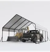 Photo 1 of ***SEE NOTES*** 
Garvee 20'x20'x13' Metal Carport Heavy Duty Steel Frame, Snow Load 14,000 lbs, 27 Gauge Sheet Metal Roof, Rust-Resistant Coating, Easy Assembly, Permanent Shelter for Boats & Trucks
