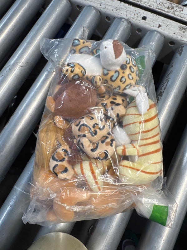 Photo 1 of (PARTIAL SET) (BAGGED) Sumind 12 Pieces Mini Stuffed Forest Animals Jungle Animal Plush Toys 4.8 Inch Cute Elephant Lion Giraffe Tiger Plush for Animal Themed Parties Achievement(Sitting, Standing)