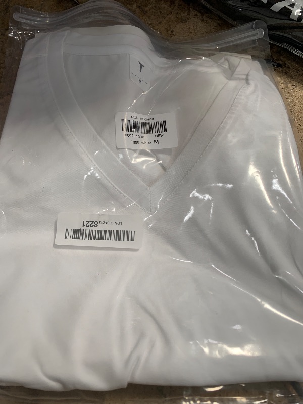 Photo 1 of 100% Cotton White V Neck Short Sleeve T Shirts for Women, Plain T-Shirt?Basic Tees