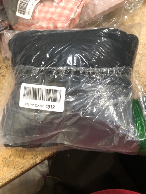 Photo 1 of ***(MISSING PANTS)****MEROKEETY Women's 2 Piece Outfits Fuzzy Fleece Pajama Set Long Sleeve Top Wide Leg Pants Loungewear,Black,L