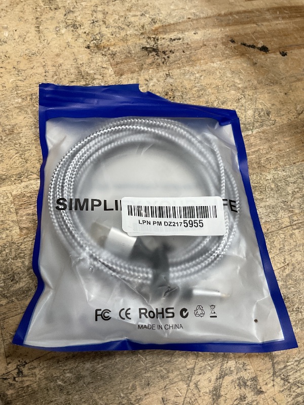 Photo 1 of 20 FT Extra Long iPhone Charger Cord [Apple MFi Certified] Braided iPhone Charger Fast Charging USB to Lightning Cable for iPhone 14/13/12/11, iPad - Gray