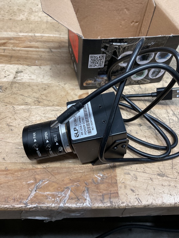 Photo 1 of ELP 4K USB HDMI Camera Manual Zoom Webcam Variable Focus PC Camera Mini Close-up Camera for Computer H.264 Telescope USB Security Camera 8mp IMX415 Industrial CCTV Camera (3.6-10mm 3X Zoom Lens)