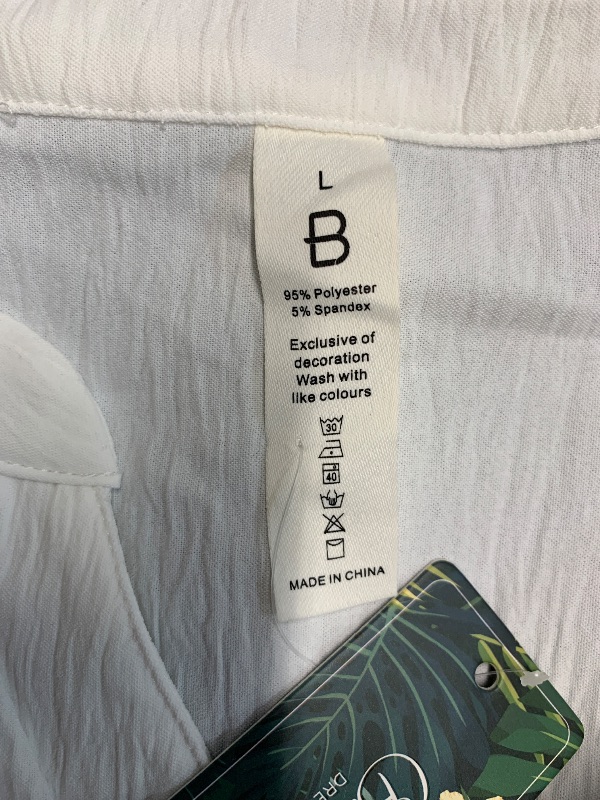 Photo 1 of (see all images) siliteelon Women's Button Down Shirts short Sleeve Dress Shirts Wrinkle Free  - White M
