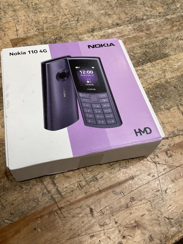 Photo 1 of **** LOCKED ***** Nokia 110 4G | Dual SIM | GSM Unlocked Mobile Phone | Volte | Blue | International Version | Not AT&T/Cricket/Verizon Compatible
