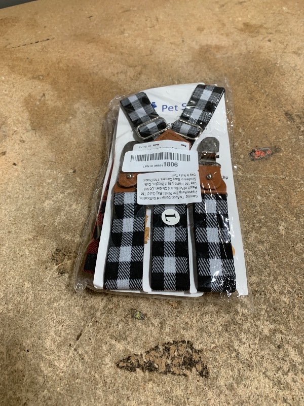 Photo 1 of Pet Soft Dog Suspenders 2 Pieces Female Dog Diaper Suspenders for Dogs Diaper Keeper Suspender for Dogs Skirt, Doggy Dress (Plaid, M/L)