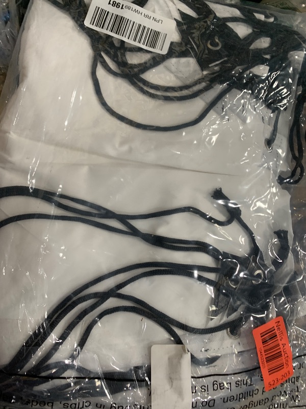 Photo 1 of Sieral 30 Pcs Blank Sublimation Drawstring Bags Drawstring Backpack Bulk Heat Press Reusable Polyester Sublimation Bags Cinch Sackpack for Gym Sport DIY Craft, White