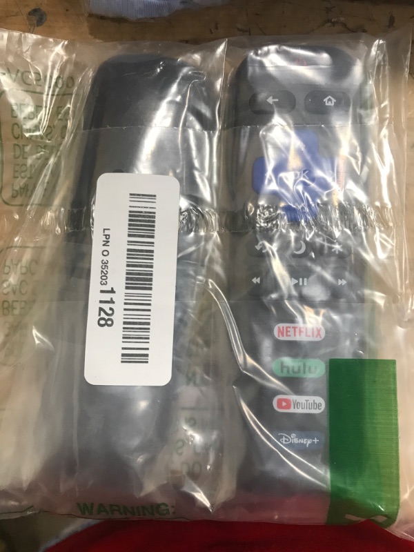 Photo 1 of (Pack of 2) Replacement-Remote-Control for Roku-TV,Compatible for TCL Roku/Hisense Roku/Onn Roku/Philips Roku Smart TVs(Not for Roku Stick and Box)