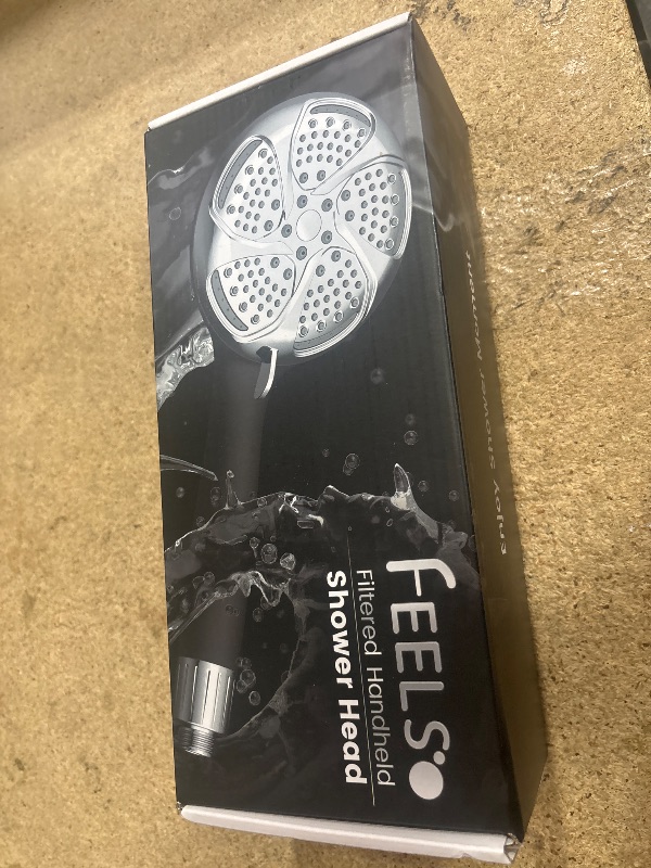 Photo 1 of FEELSO Filtered Shower Head with Handheld, High Pressure 7-Spray Showerhead with Filters for Hard Water - Remove Chlorine, Reduce Dry Itchy Skin, Anti-clog Nozzles, Power Wash to Clean Tub, Tile & Pet