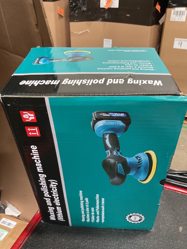 Photo 1 of *FOR PARTS ONLY* Eioehtl Cordless Buffer Polisher - 6 inch Car Polisher with 2pcs 21V 2000mAh Lithium Battery and 13 PCS Attachments, Car Buffer Polisher 6 Variable Speed 5500RPM for Auto Detailing/Polishing/Waxing