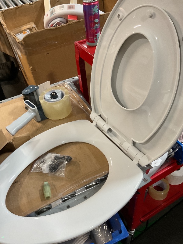 Photo 1 of ((Used)Elongated Toilet Seat with Toddler Seat Built In, Slow Close for Both Child & Adult Seats, Potty Training Seat, No Wiggle and Easy to Install