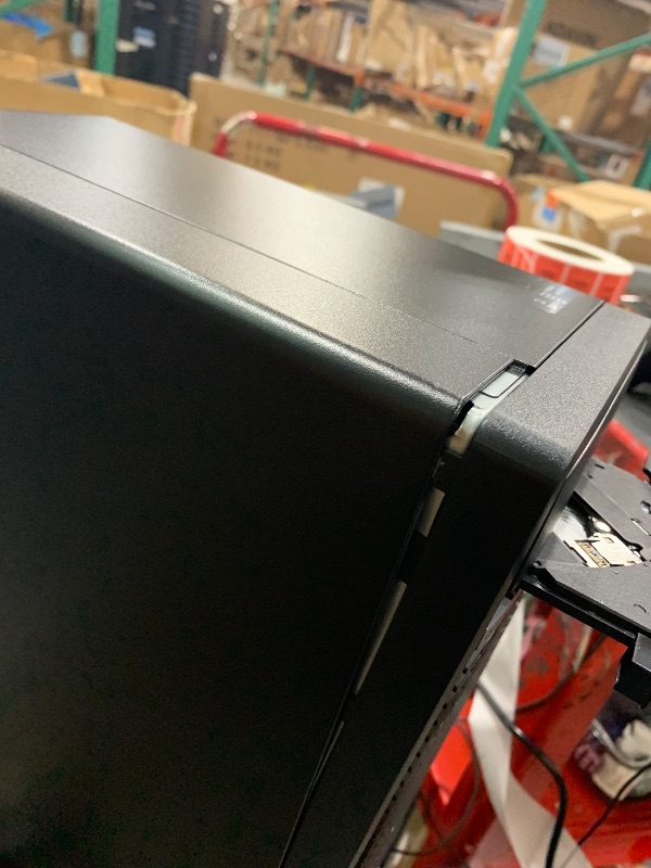 Photo 1 of *POWERS ON// POWER BUTTON GETS STUCK WHEN PUSHED AND PIECE MISPLACED FROM THE SIDE**Dell OptiPlex 7010 Plus Tower Computer, Intel i9-12900K, 64GB RAM, 2TB NVMe SSD, USB-C, DisplayPort, HDMI, Built in WiFi, BT, DVDRW, Windows 11 Pro, Black Desktop