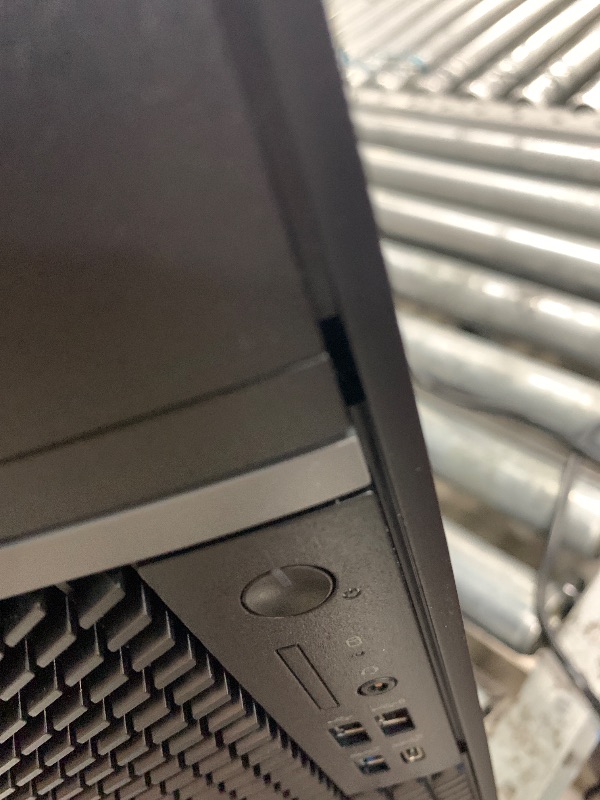 Photo 1 of *POWERS ON// POWER BUTTON GETS STUCK WHEN PUSHED AND PIECE MISPLACED FROM THE SIDE**Dell OptiPlex 7010 Plus Tower Computer, Intel i9-12900K, 64GB RAM, 2TB NVMe SSD, USB-C, DisplayPort, HDMI, Built in WiFi, BT, DVDRW, Windows 11 Pro, Black Desktop