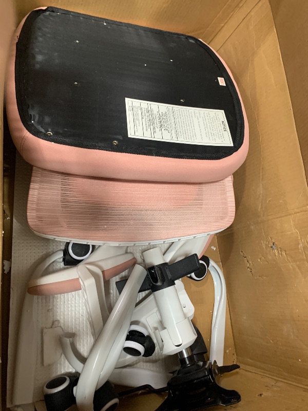 Photo 1 of *Missing Parts* Ergalithic Ergonomic Office Chair - X-Shaped Computer Desk Chair Comfy, Gaming Chair, Office Chair with Lumbar Support, Mesh Office Chairs, Desk Chair for Long Hours(Pink)