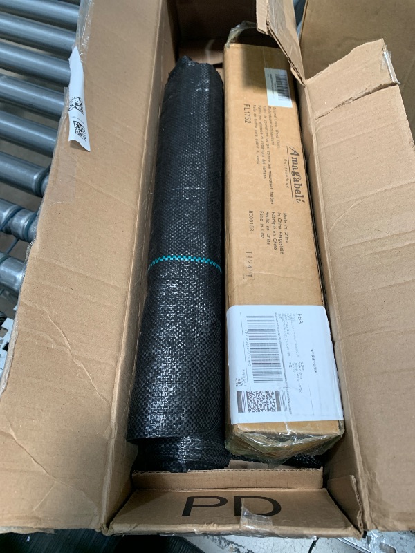 Photo 1 of ***SEE NOTES*** 
AMAGABELI GARDEN & HOME 3.2oz 3ft x 50ft Weed Barrier Landscape Fabric Heavy Duty Ground Cover Weed Cloth Geotextile Fabric Durable Driveway Cover Garden Lawn Fabric Outdoor Weed Control Block Mat