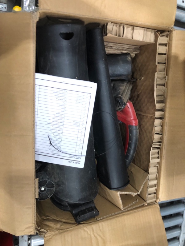 Photo 1 of ***FINAL SALE*** LawnMaster Red Edition BV1210E 1201 Electric Blower Vacuum Mulcher 12 Amp Variable Speed with Metal Impeller 240 MPH 380 CFM 16:1 Mulch Ratio