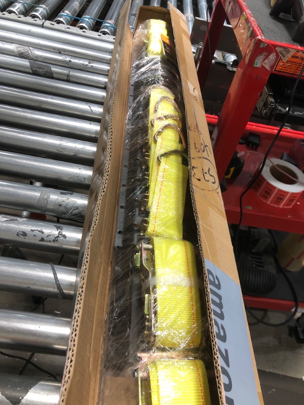 Photo 1 of (used)(incomplete) Elechomes E Track Tie-Down Rail Kit?22 Pcs Set Etrack kit 6 Rails, 2 Ratchet Straps, 6 Rope Tie Offs, 6 O Ring Anchors
