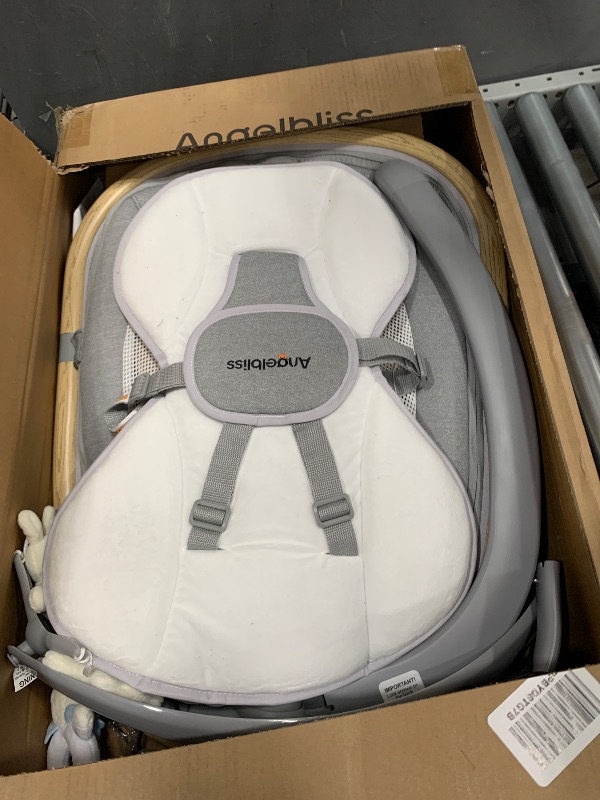 Photo 1 of ***PARTS ONLY***

Angelbliss Baby Swing with Custom Motion, 3D-Motion Electric Swing with 6 Unique Motions & 4-Speeds, Bluetooth Enabled, 13 Preset Lullabies (Grey)