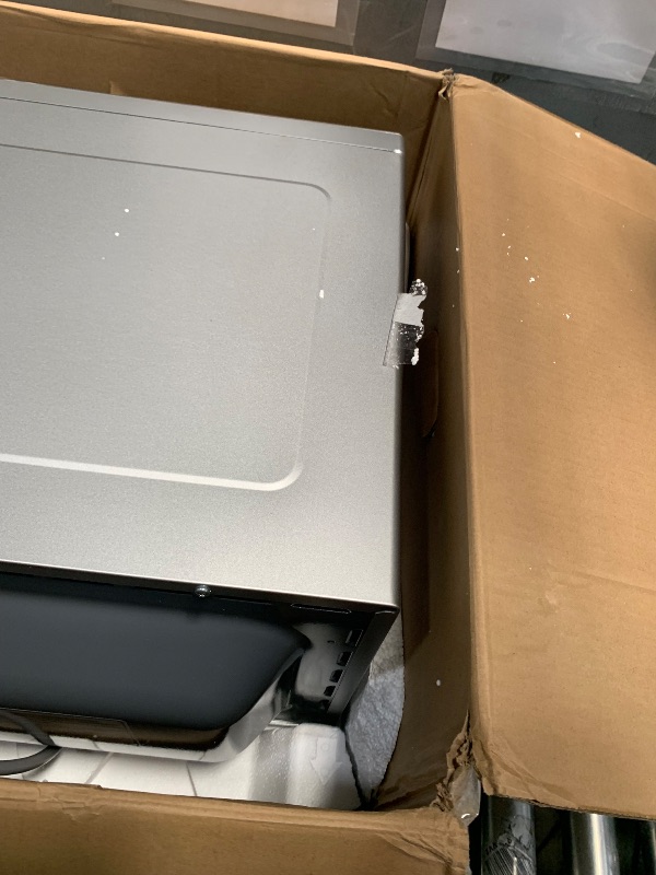 Photo 1 of (used, minor conditions, scratches) SHARP Countertop Microwave Oven with Removable 13.6" Carousel Turntable, 1100 Watt, 1.6 Cubic Feet, Stainless Steel